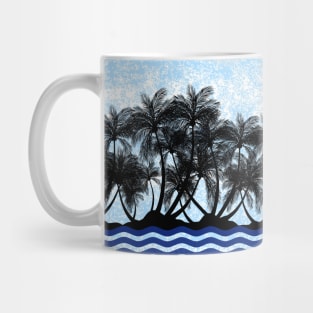 TROPICAL Palm Trees Beach Mug